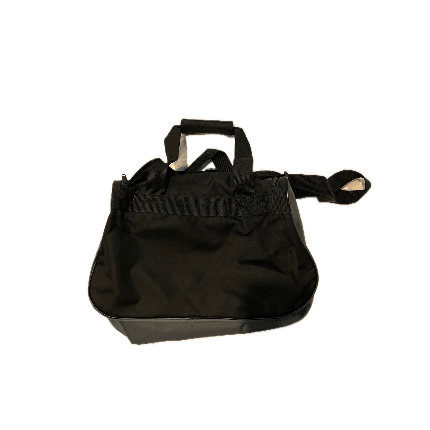Bolso de gimnasio Adidas Defender Small de 16"x10"x8" en color negro y gris