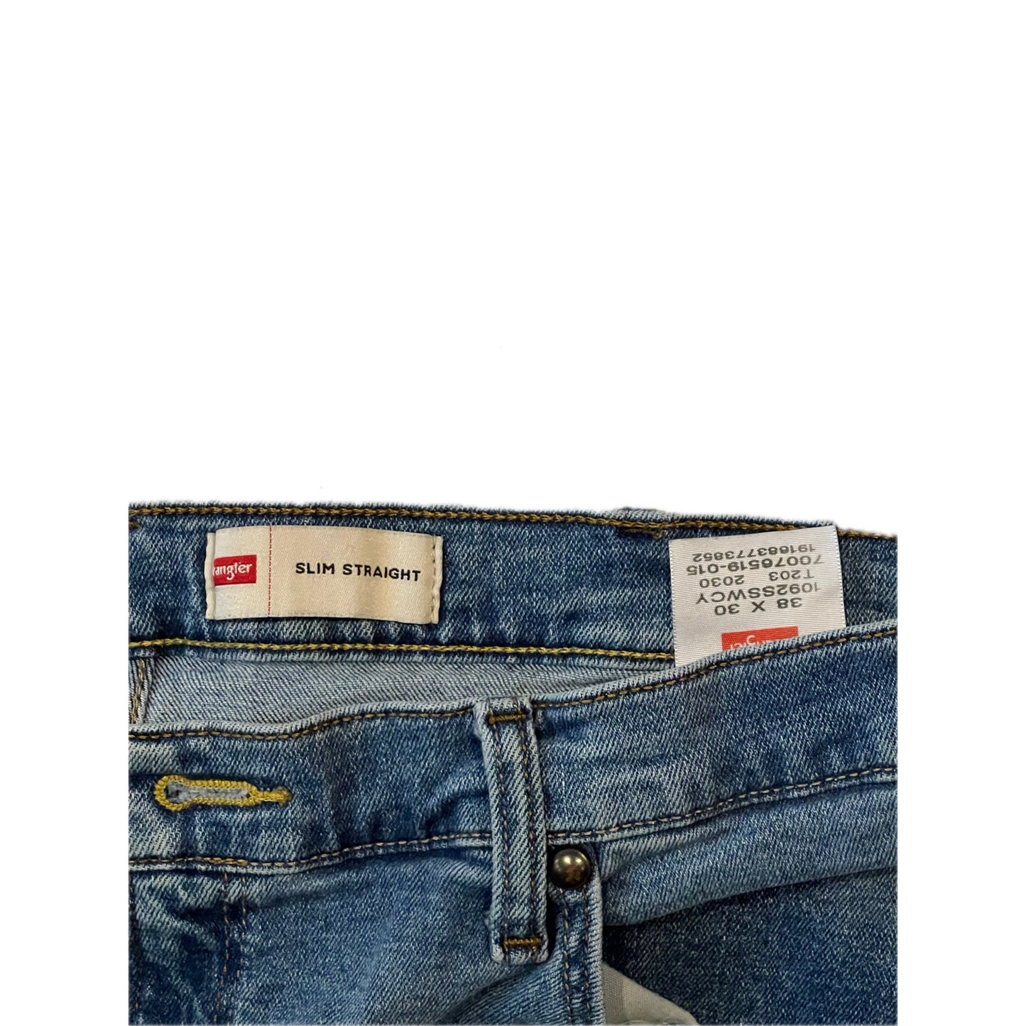 Wrangler Slim Straight Jeans Mens 38x30