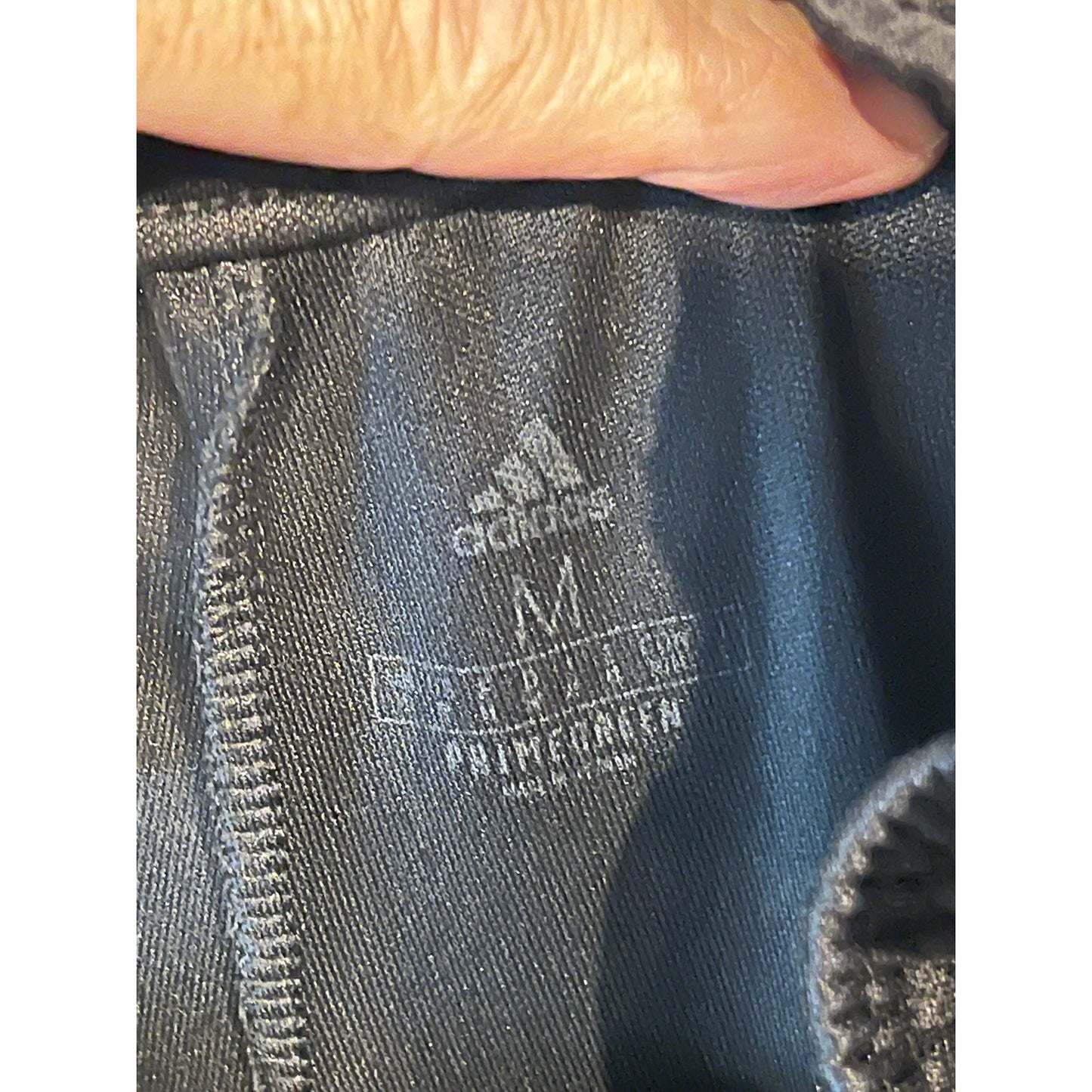 Adidas Three Stripe Black Trackpants Mens M