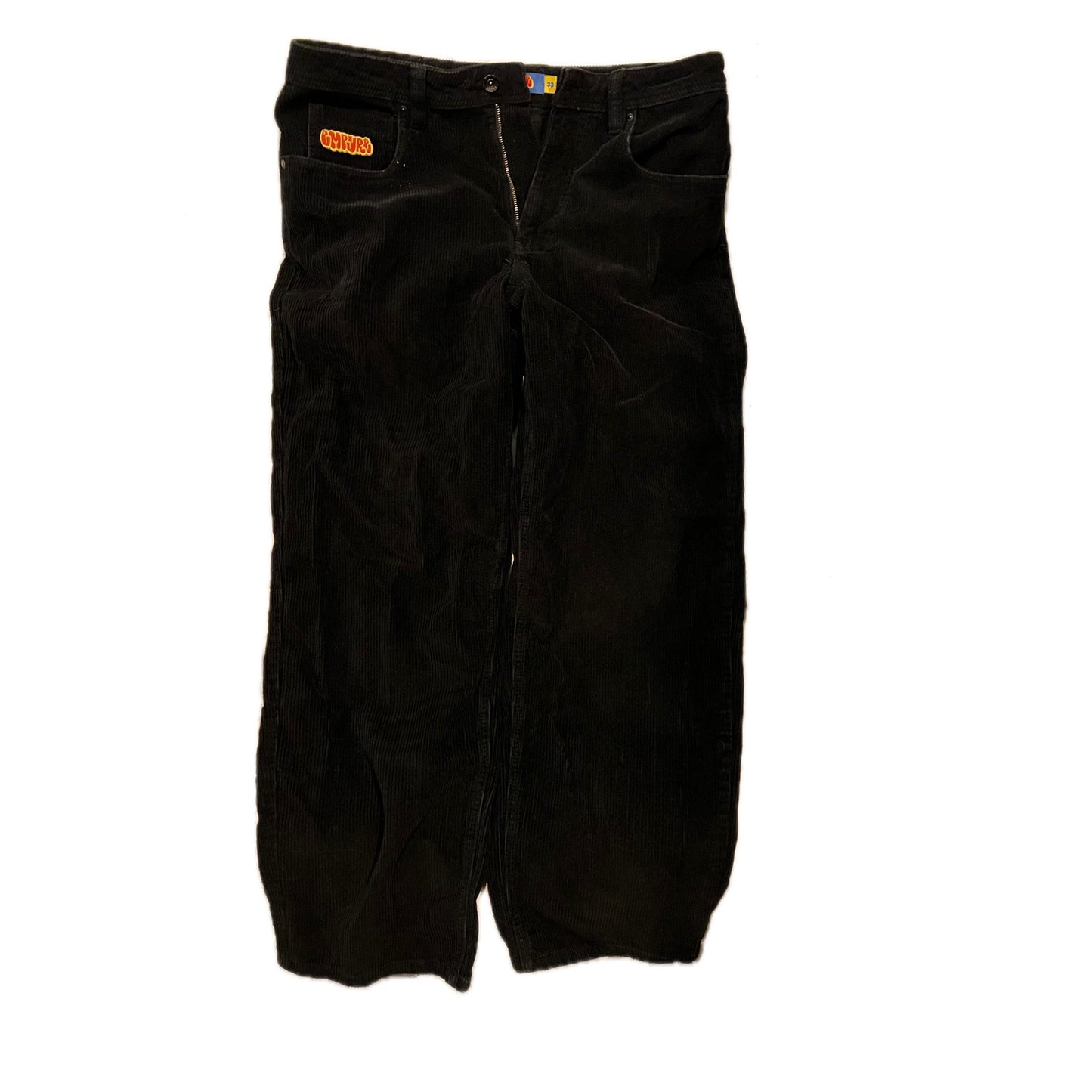 Empyre Loose Black Corduroy Pants Mens 33x28