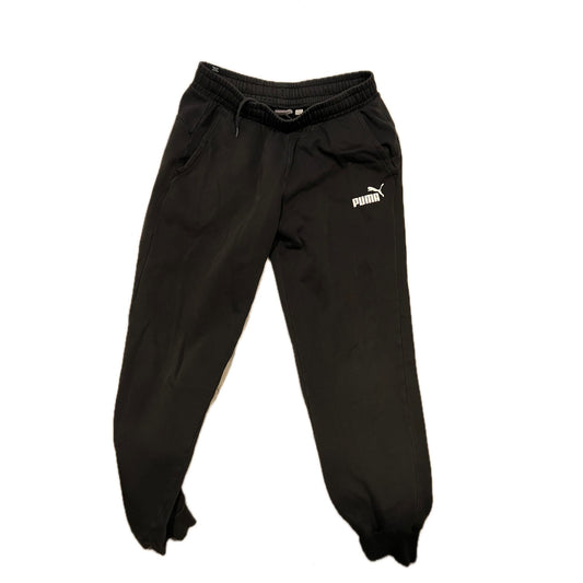 Puma Black Cuffed Ankle Sweatpants Mens Large