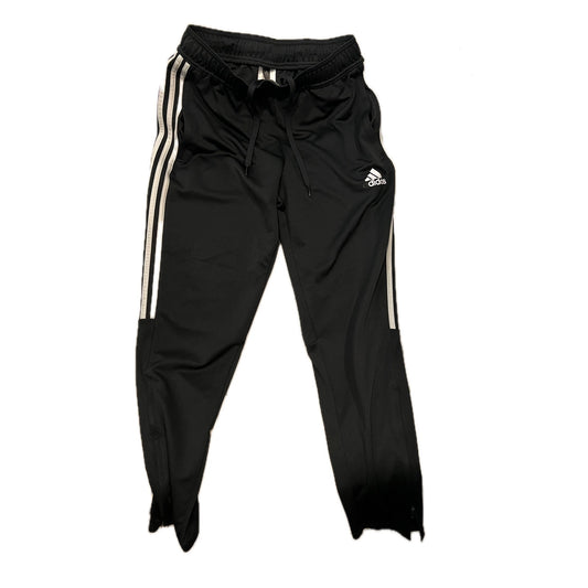 Adidas Black White Zippered Ankle Joggers Mens Med