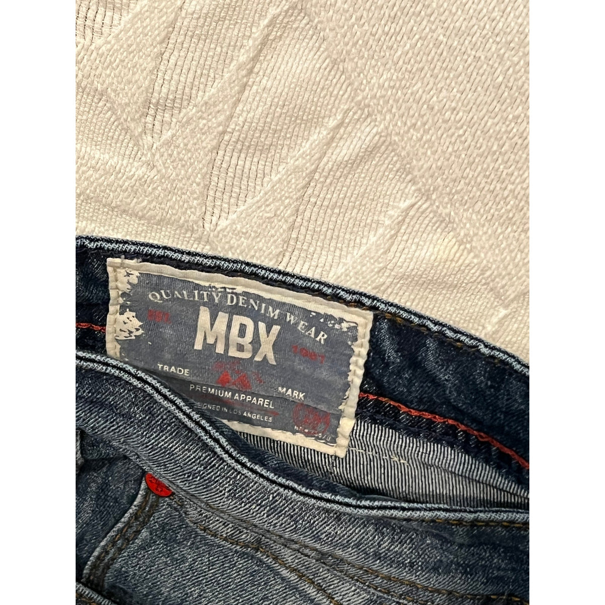 MBX Slim Stretch Blue Jeans Mens 38x30