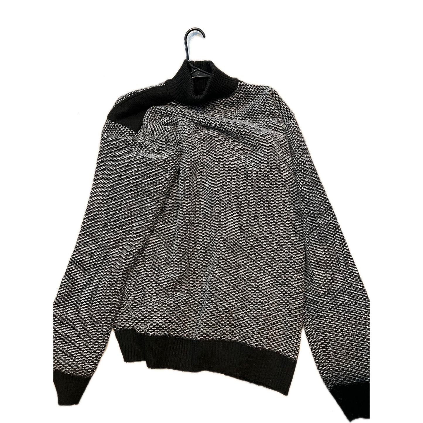 Pull Alexander Julian 1/4 gris noir homme 3XL