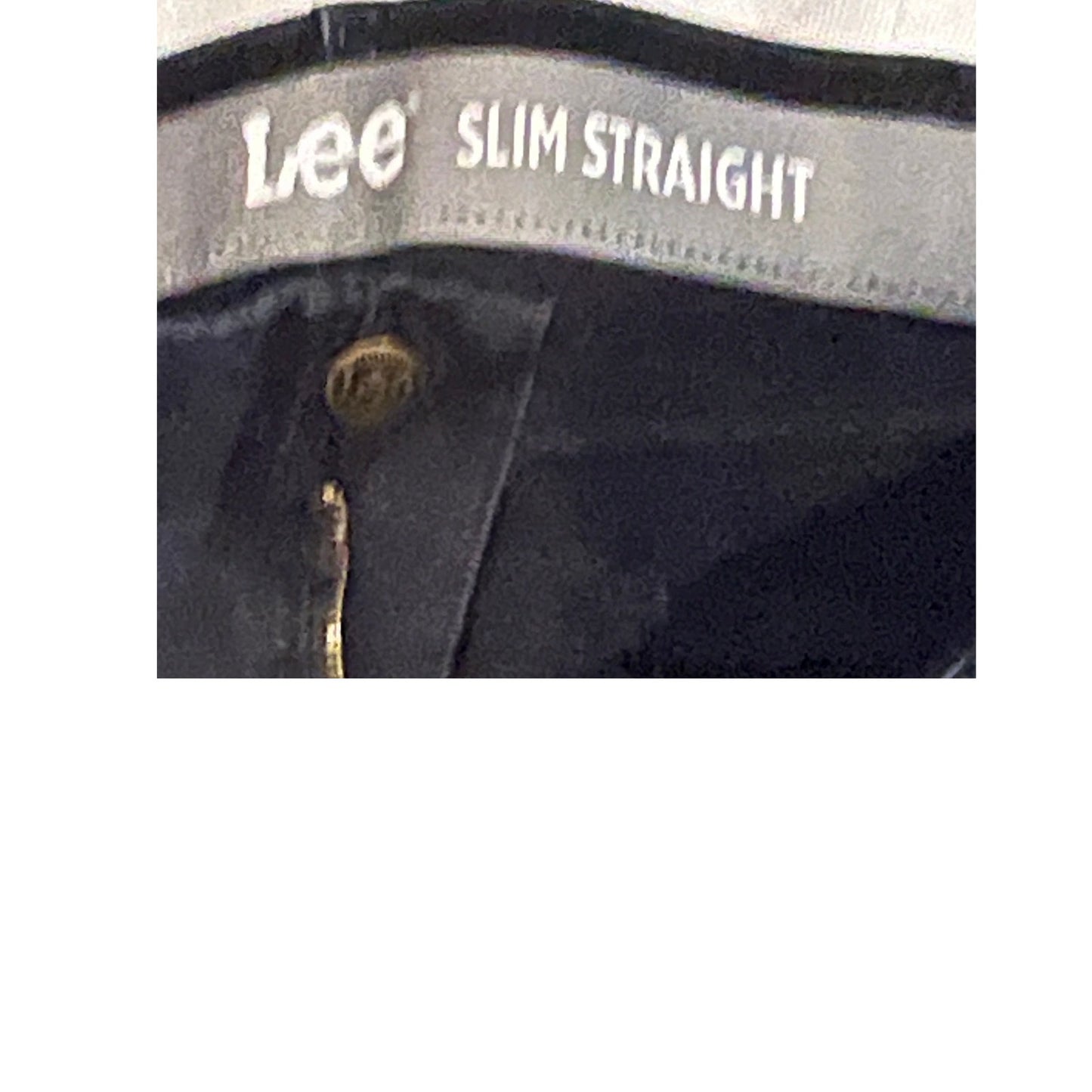 Lee Slim Straight Fit Leg Black Jeans 36x34