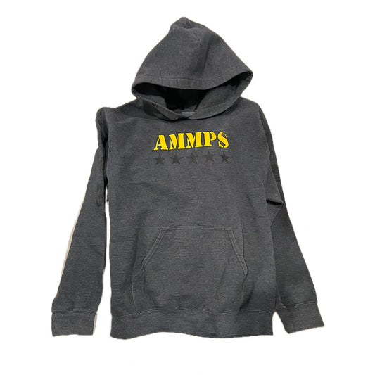 AMMPS Charcoal Gray Pullover Hoodie Mens Med