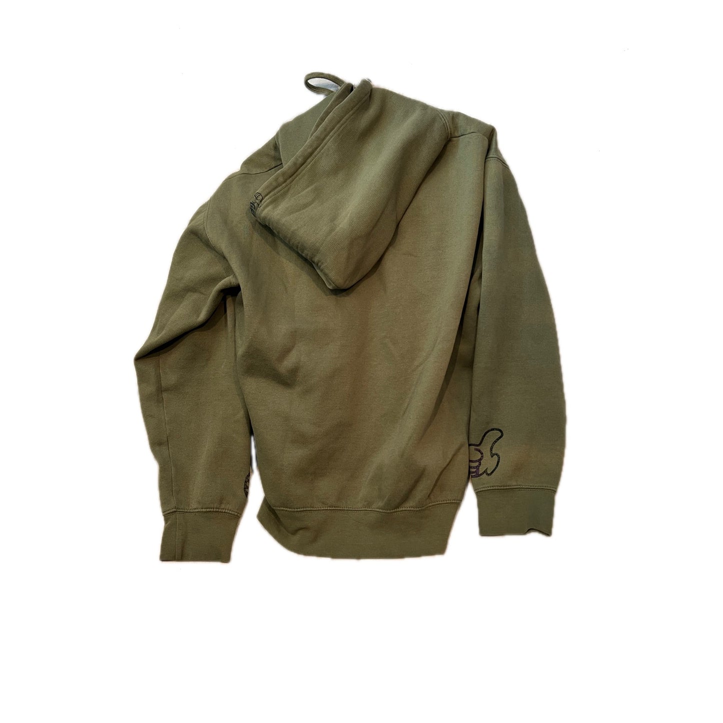 Sweat à capuche pullover vert armée homme taille M