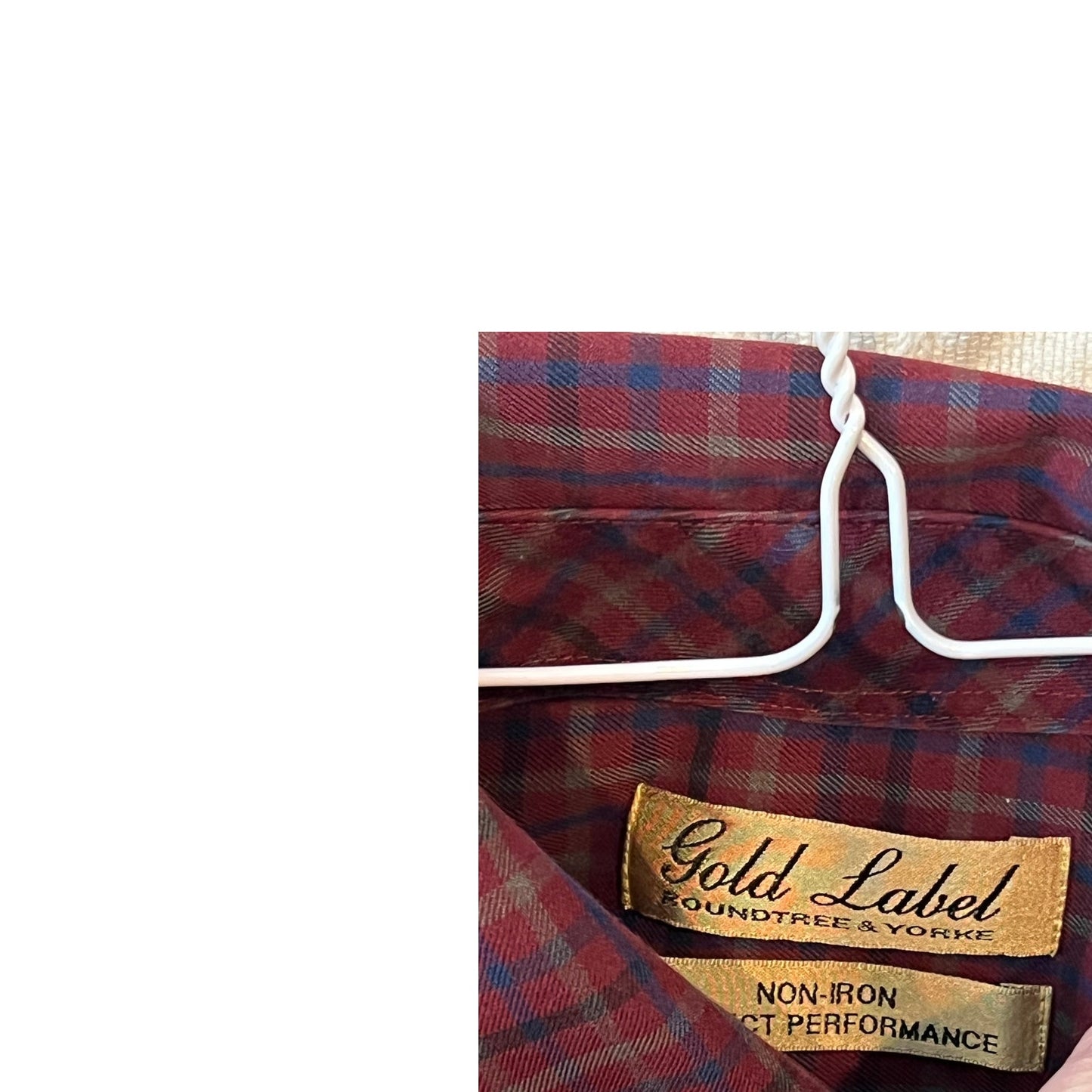 Gold Label Roundtree & York Chemise Homme Infroissable Col Boutonné Taille M