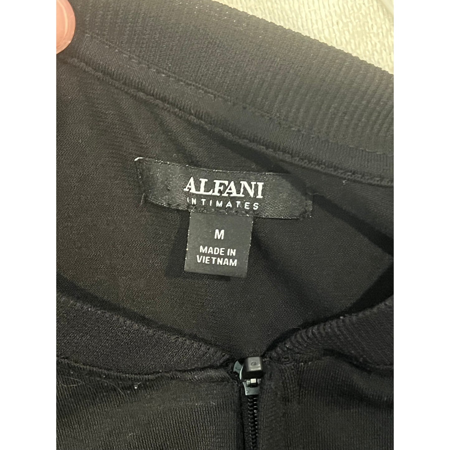 Alfani Intimates 1/4 zip Long Sleeve Shirt Womans M