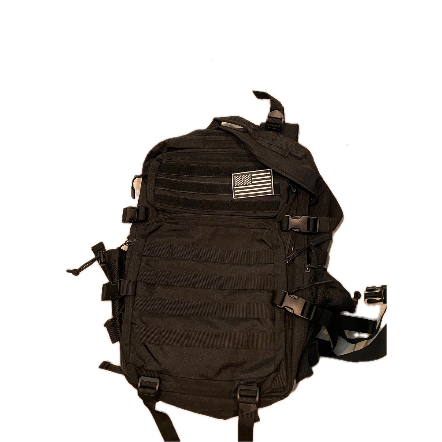 Sac à dos tactique Taoxiaolu avec patch USA, noir, 35L