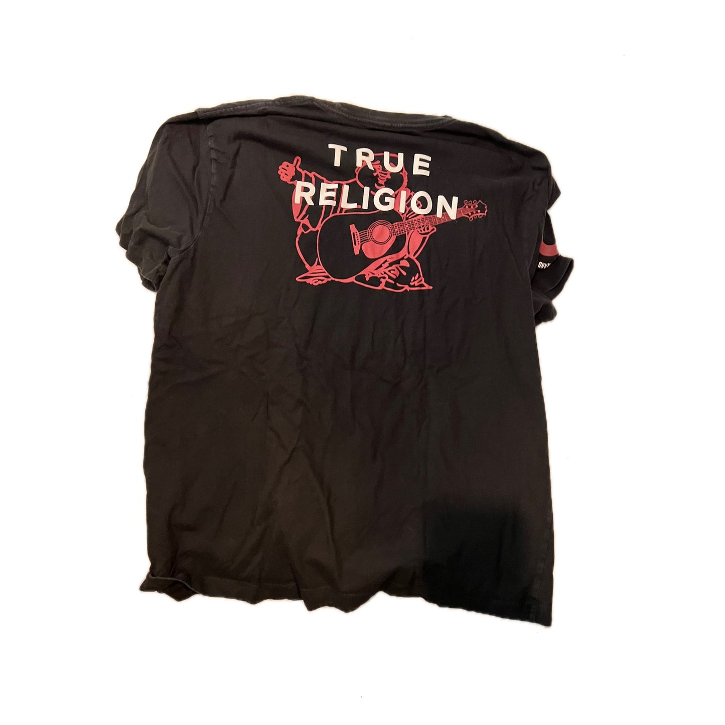 True Religion Brand Jeans Black T-Shirt Mens 3XL