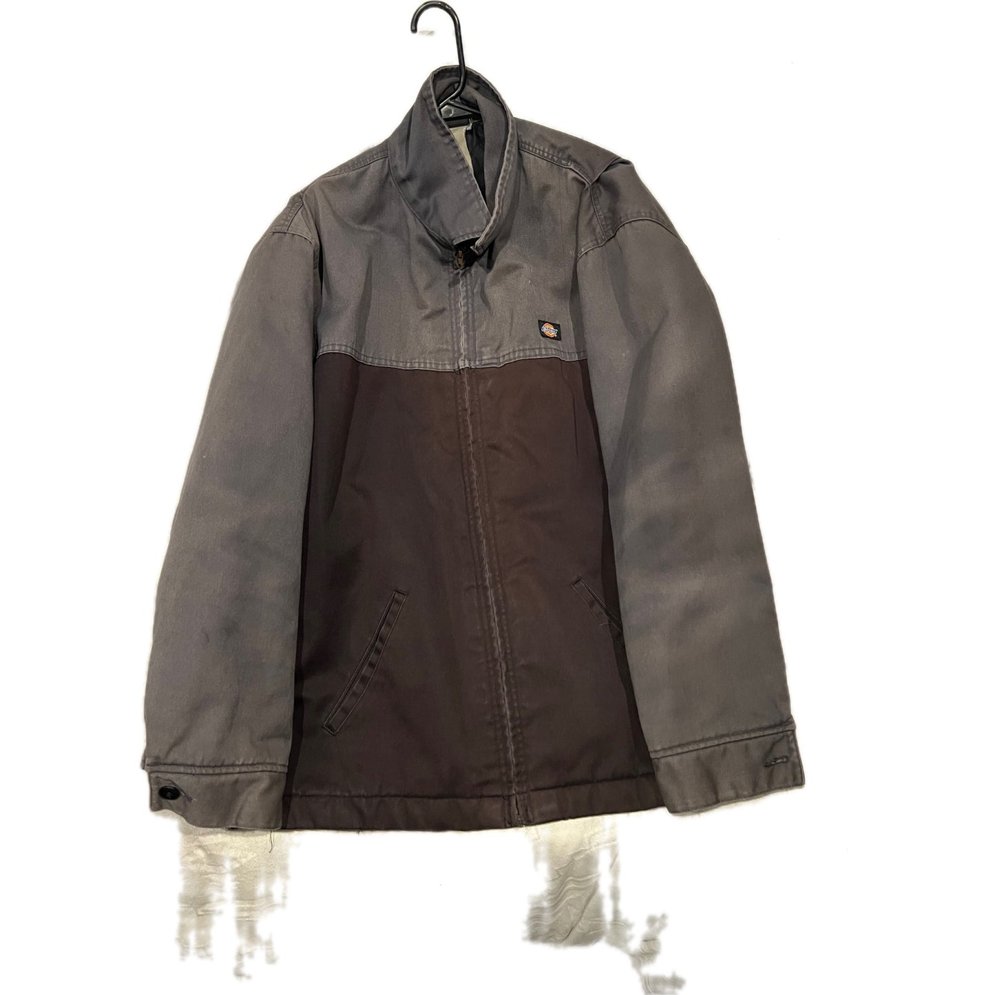 Chaqueta camisera vaquera Dickies negra gris, hombre L (42-44)