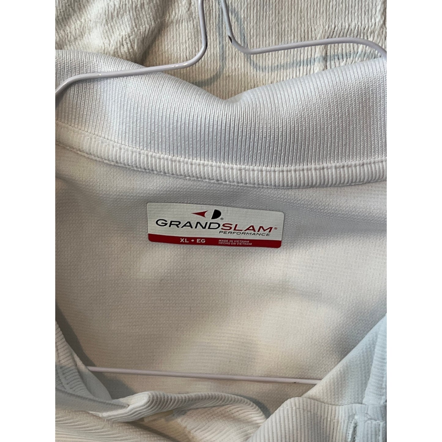 Polo Grand Slam blanc pour homme - Taille XL