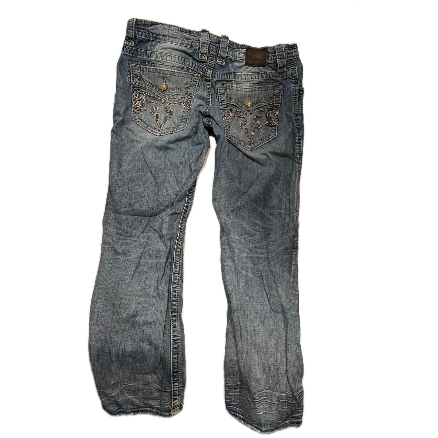 Rock Revival Albus Straight Jeans Distressed 33x33