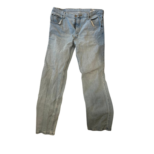 Wrangler Authentics Straight Blue Jeans Mens 36x34
