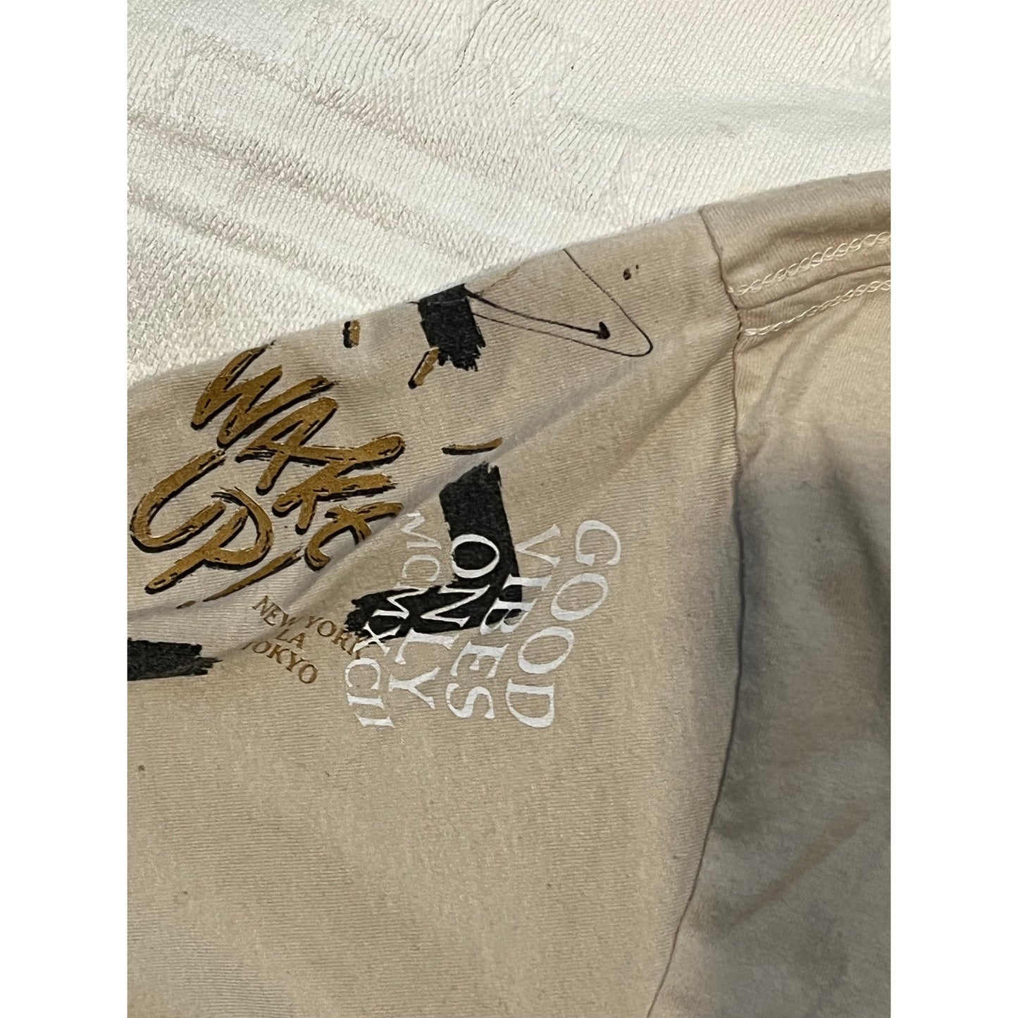 T-shirt XL beige Fresh Laundry Savage All Day Everyday pour homme