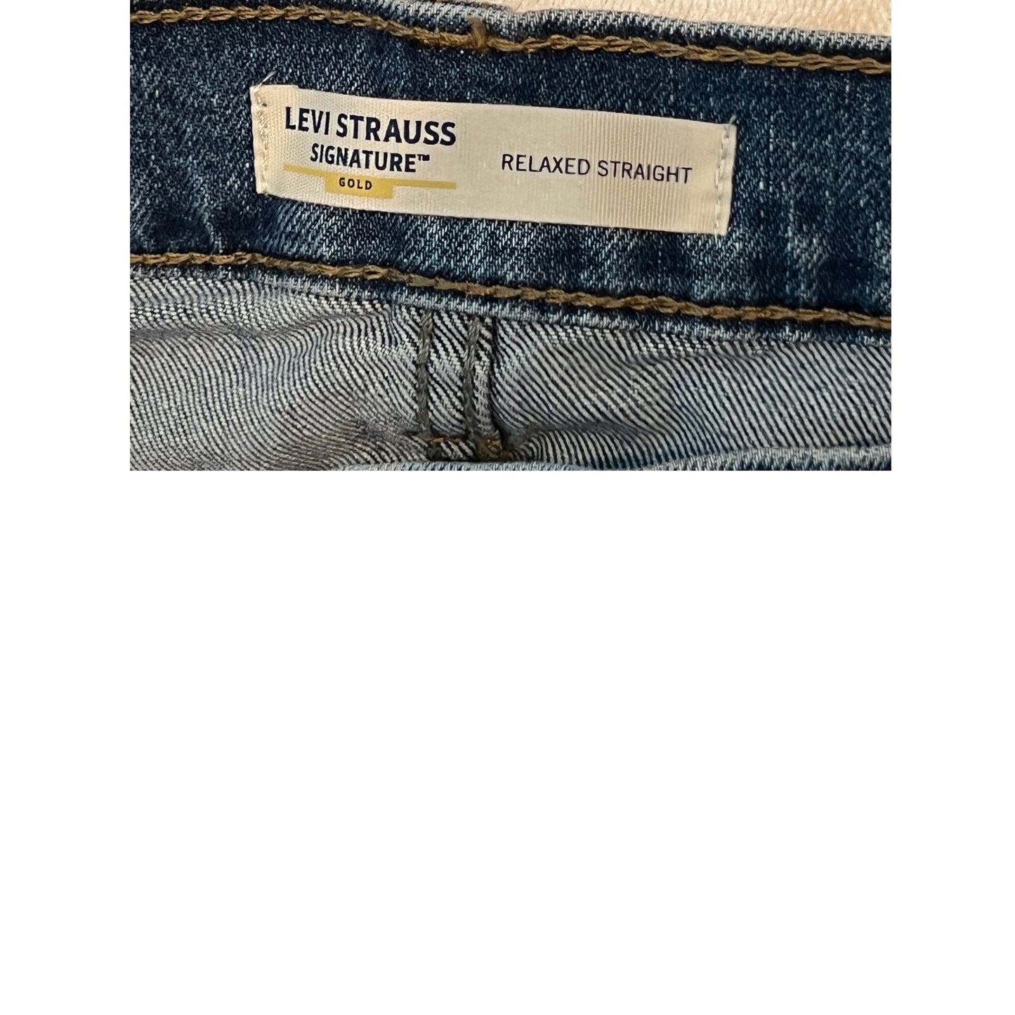 Levi's Signature Gold Relaxed Straight Jeans Mens 34x32