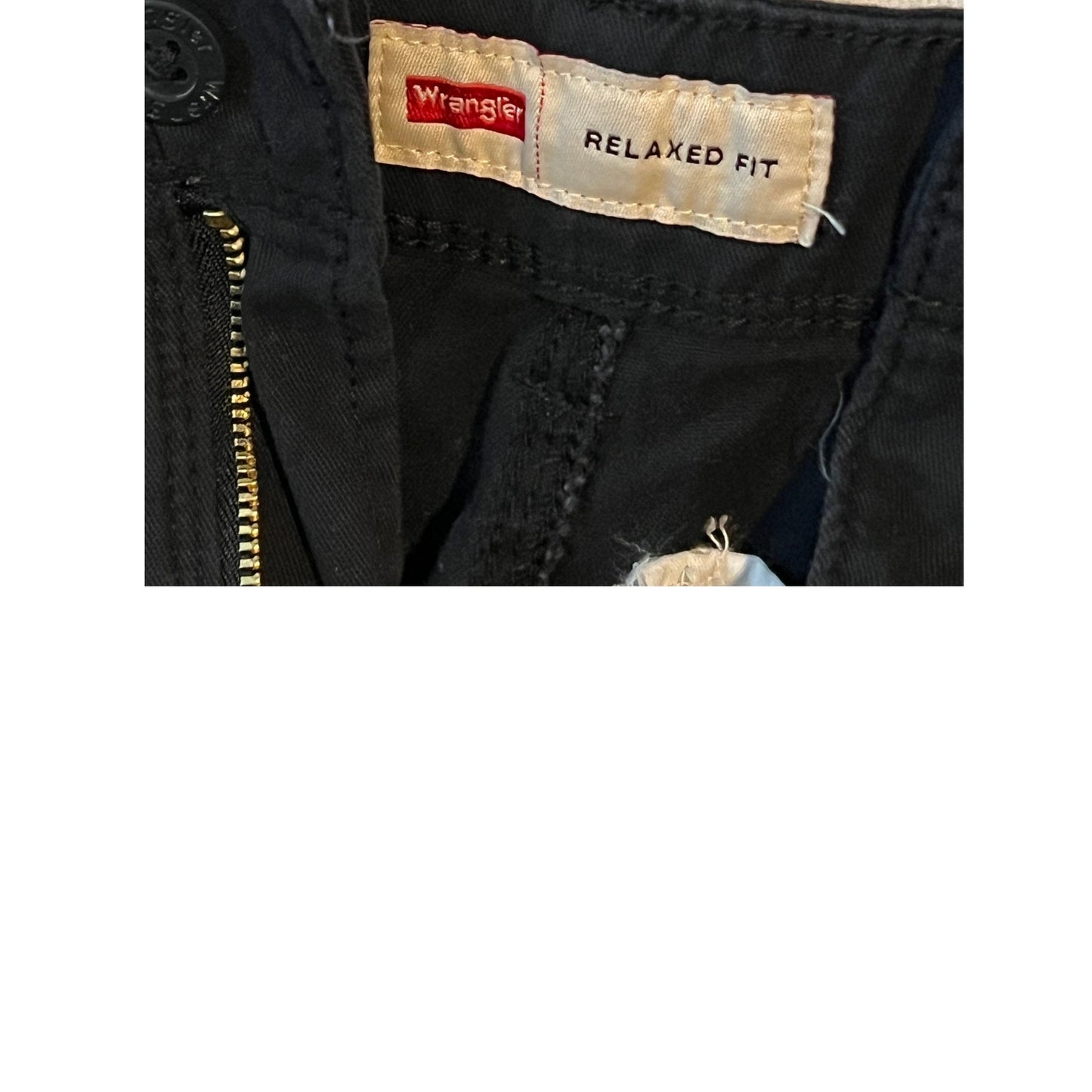 Pantalon cargo Wrangler noir coupe décontractée homme 30x32