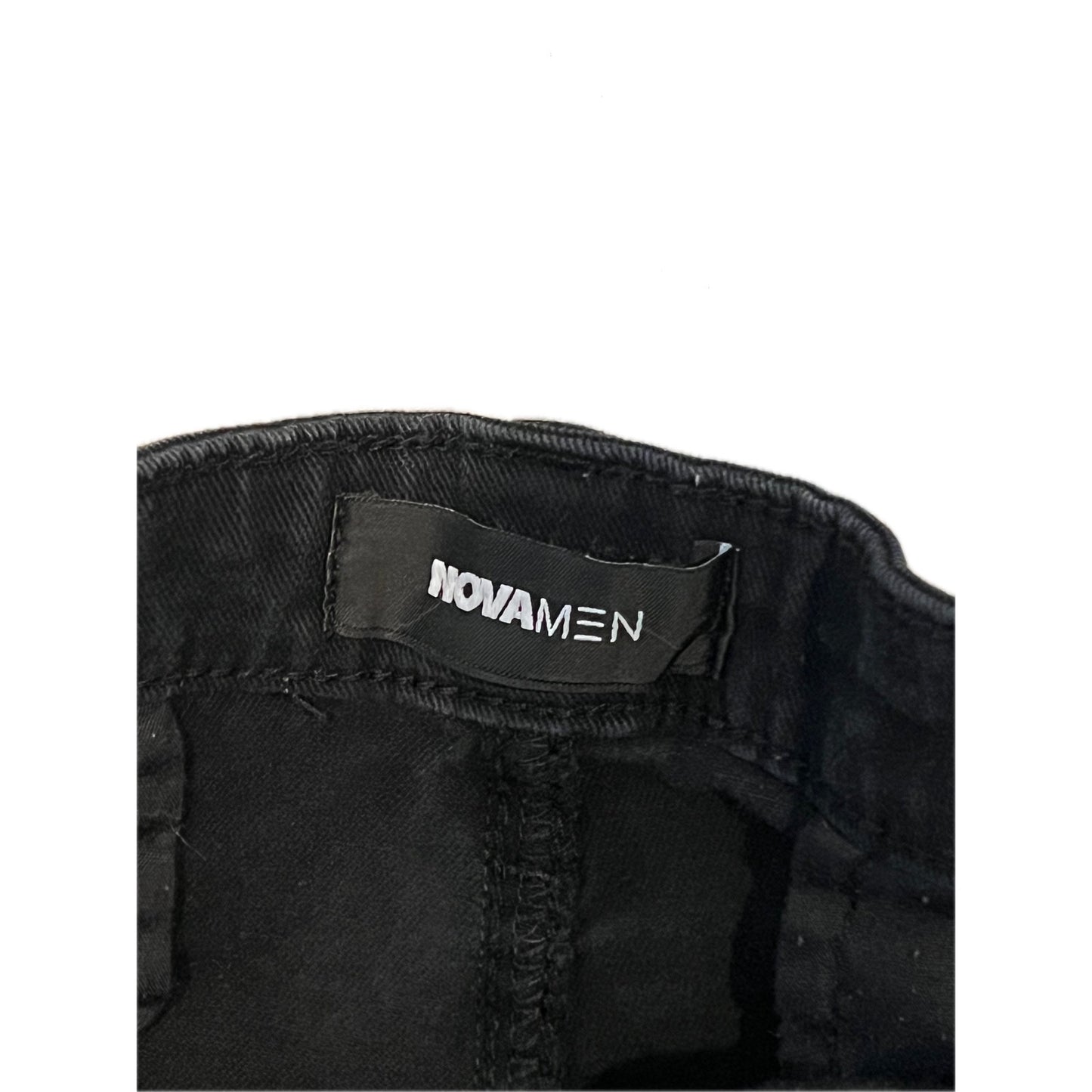 Fashion Nova Men Cargo Straight Fit Black Jeans Mens 36x28