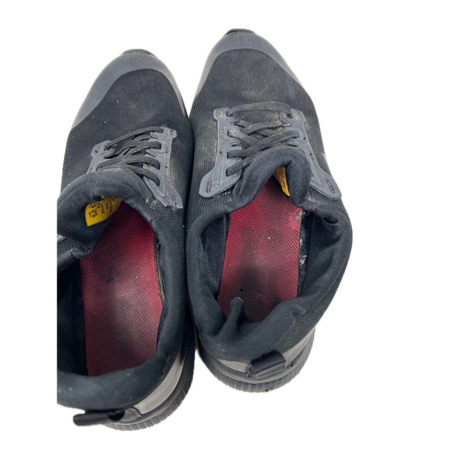 Baskets de travail noires antidérapantes Skechers homme, taille 9,5