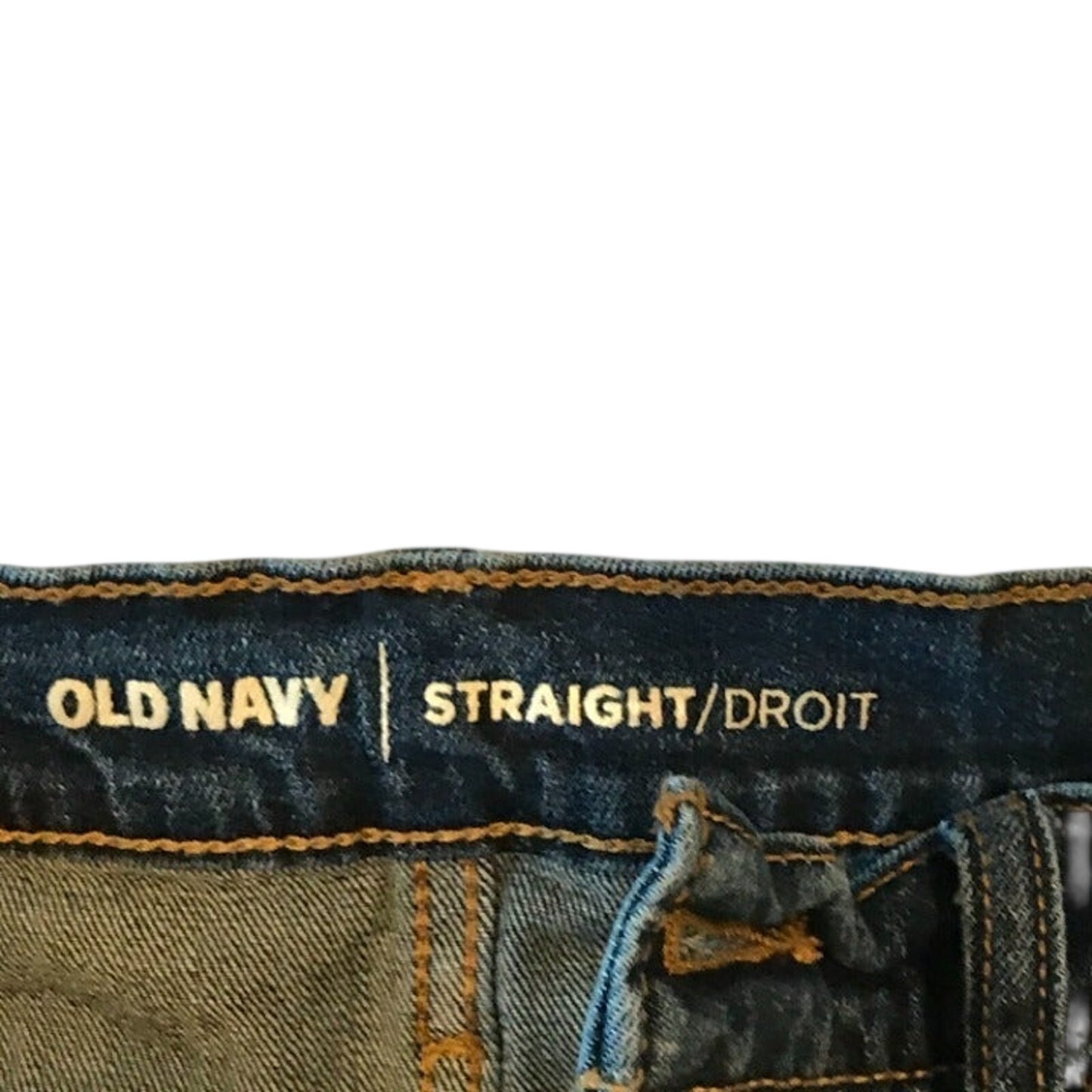 Jeans droits bleus pour homme Old Navy Taille 31x32