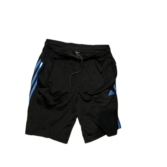 Adidas Three Strip Black Blue Shorts Mens Med 8" Inseam