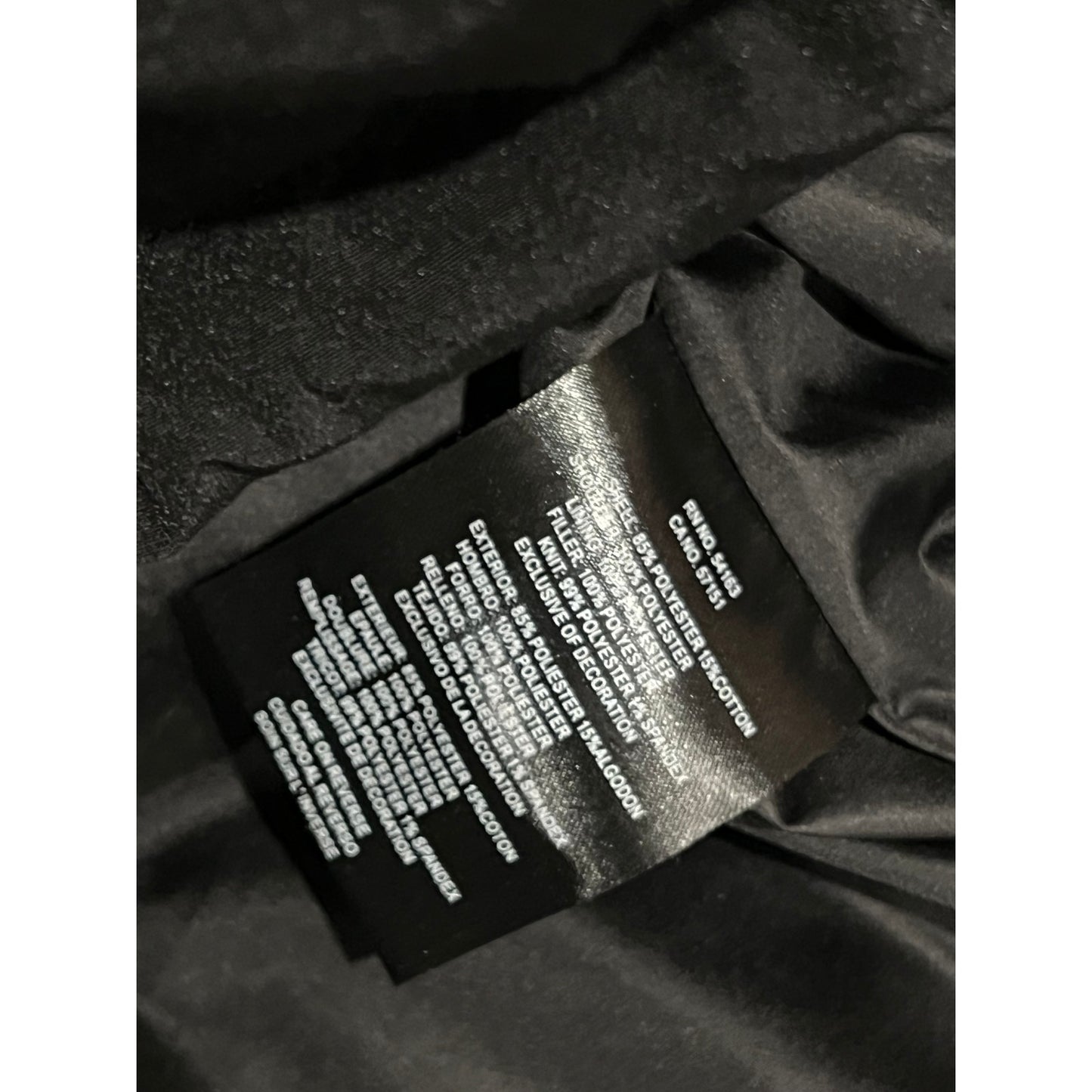 DKNY Black Puffy Parka Jacket Mens M