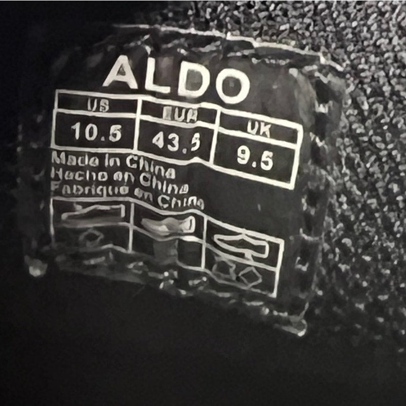 Aldo Charcoal Gray Casual Oxfords Mens 10.5