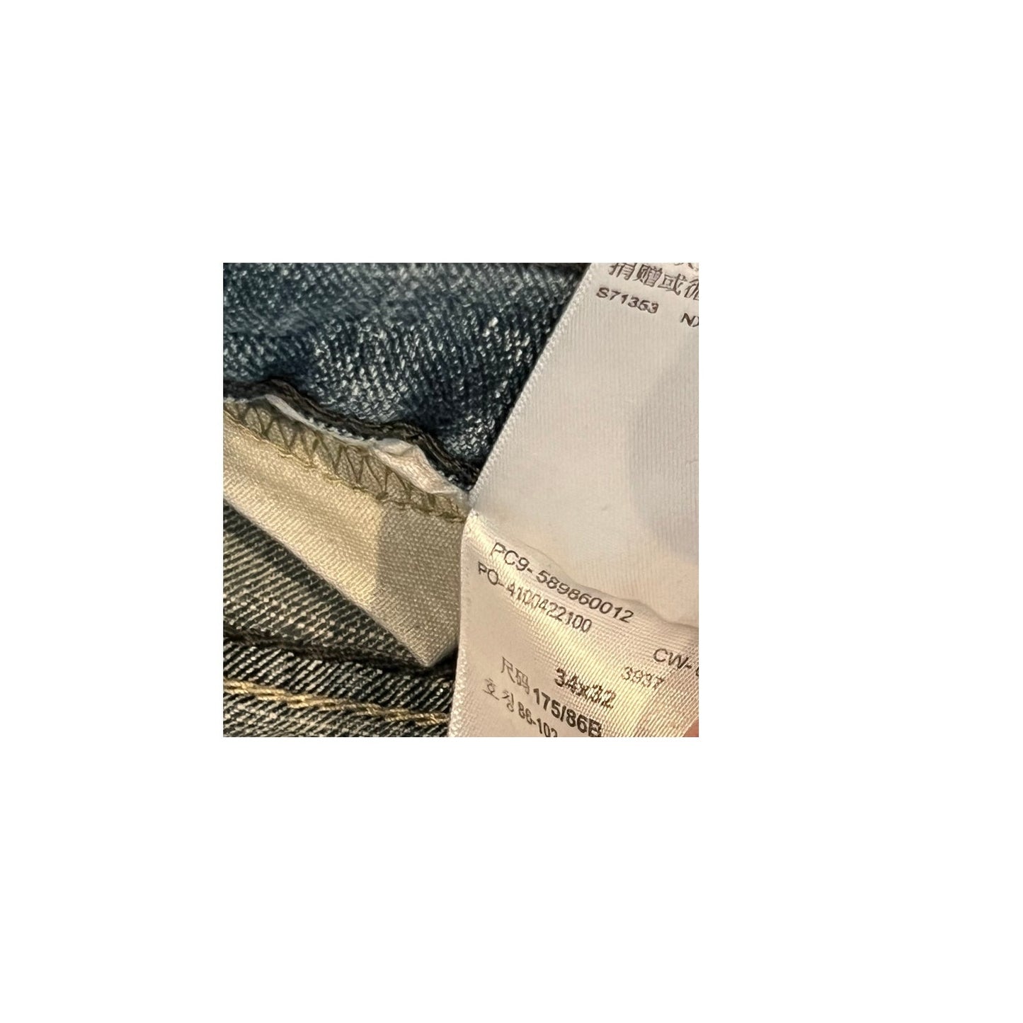 Levi's Signature Straight Jeans Mens 34x32