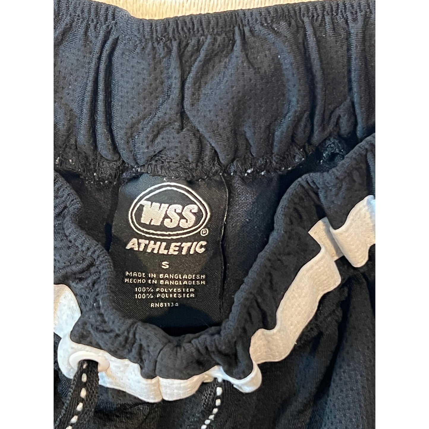 WSS Athletic Black Basketball Shorts Men's Size S
