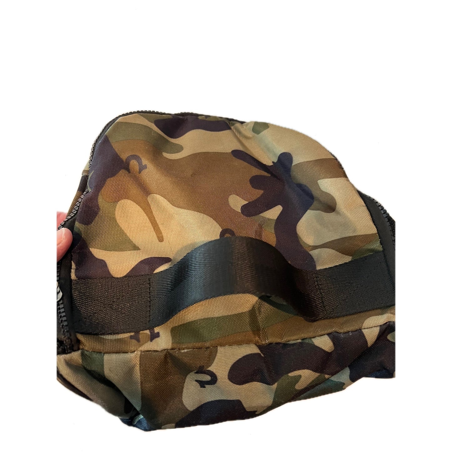 True Religion Green Black Camo Duffel Gym Bag 18"x10"x8"