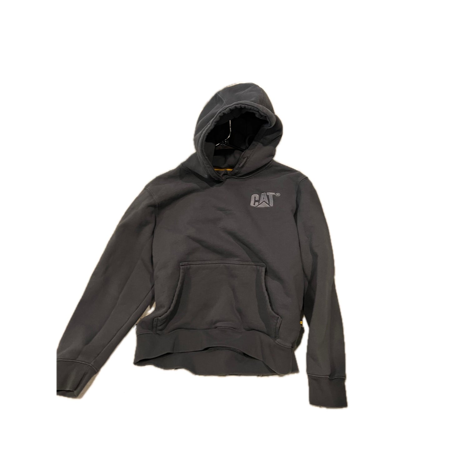 CAT Thick Warm Black Hoodie Mens M