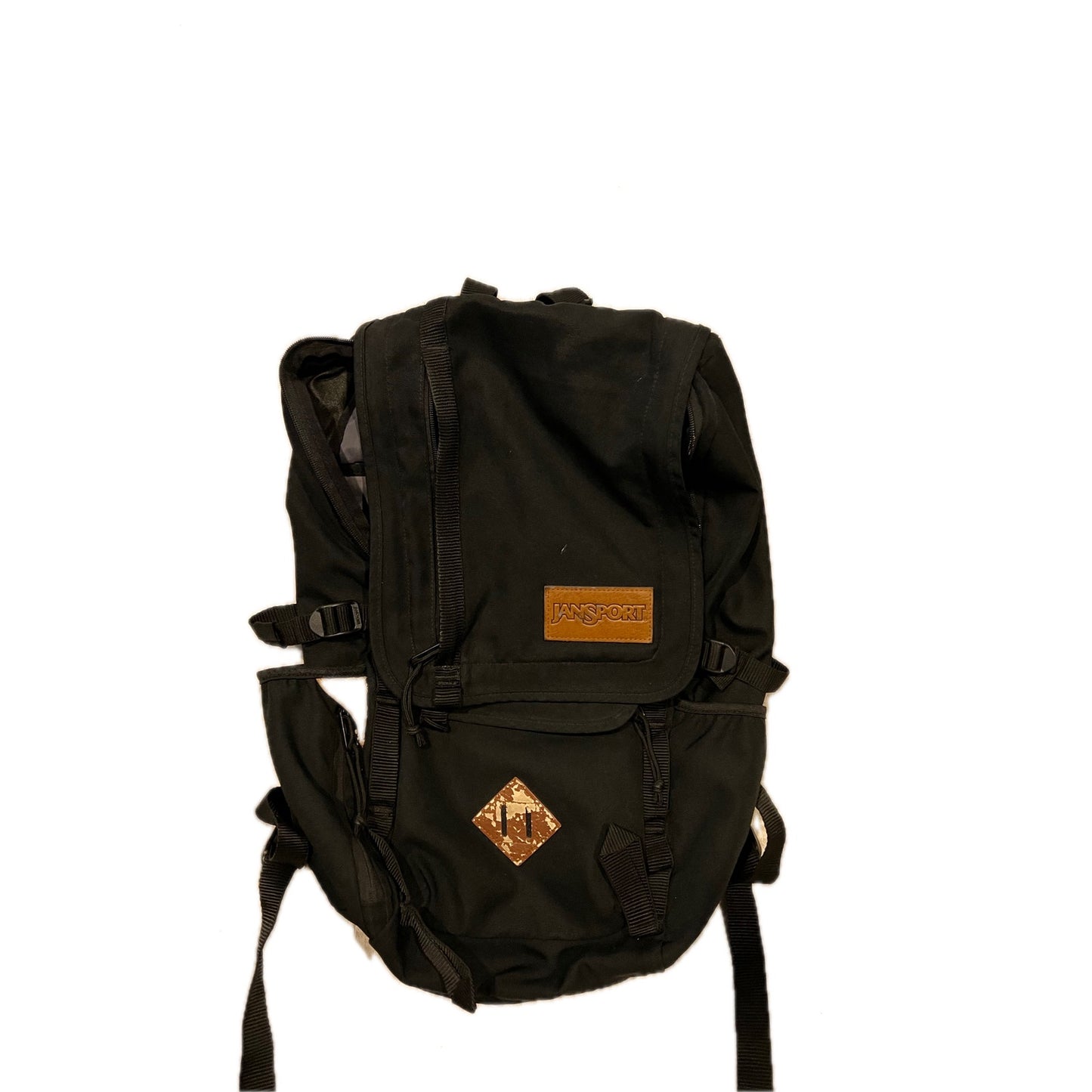 JanSport Hatchet Black Top Loading Backpack