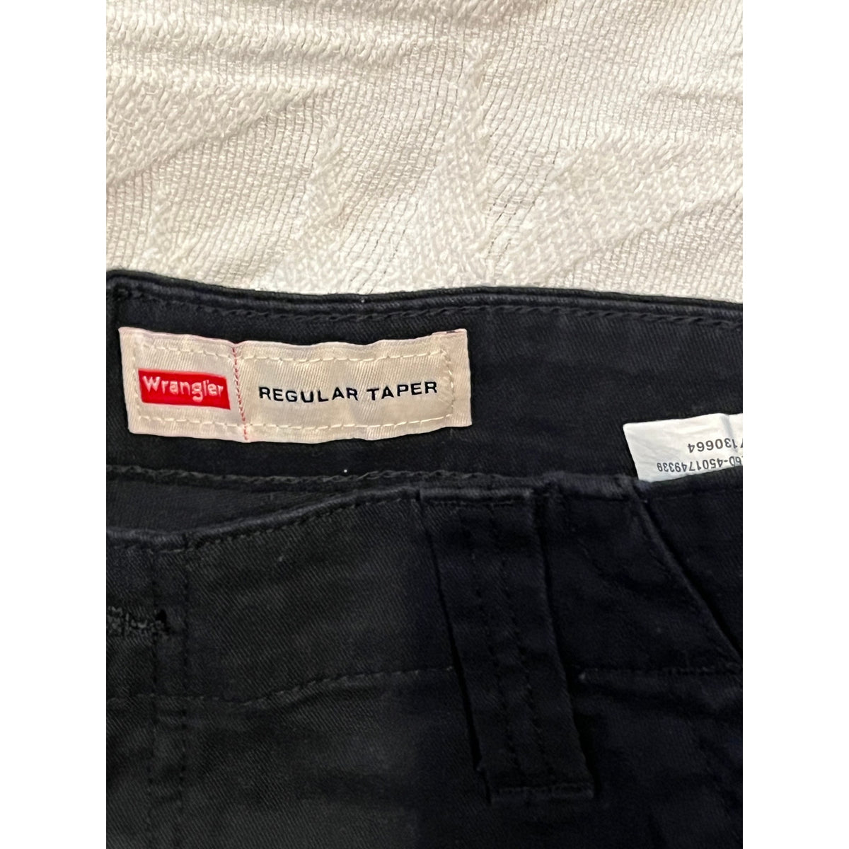 Wrangler Regular Taper Black Pants Mens 32x30