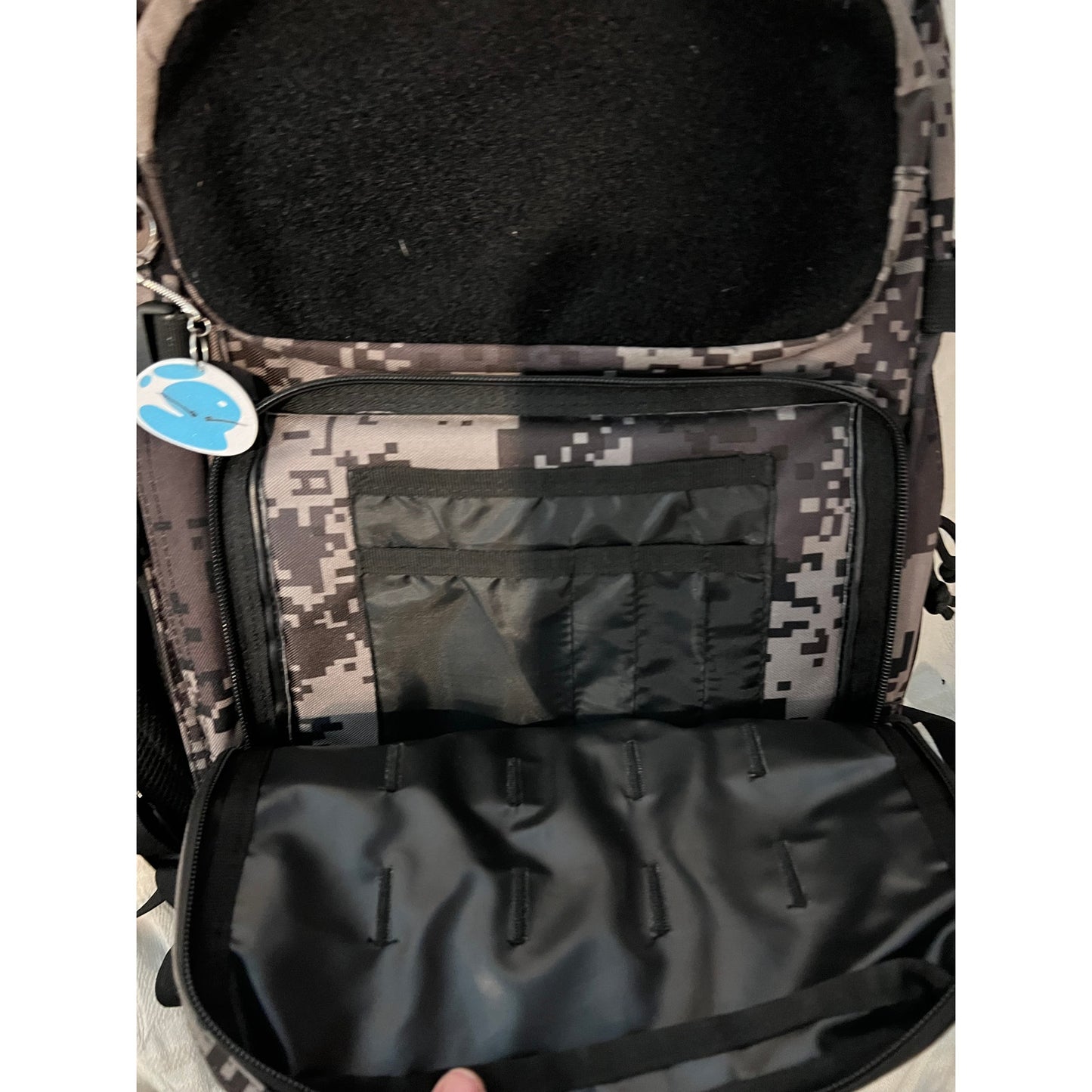 Wolt 45L Tactical Backpack Beige Black Camo