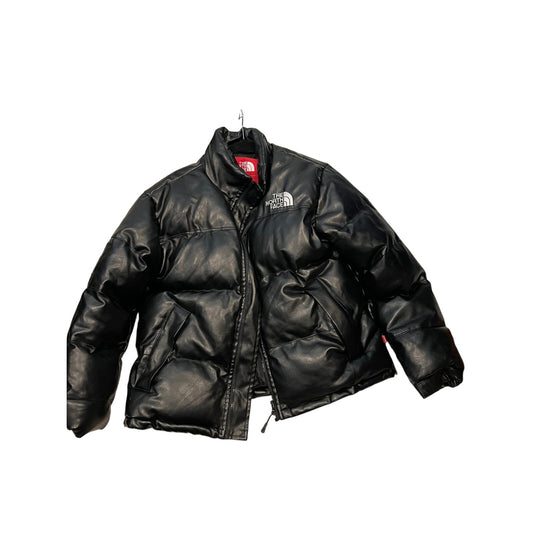 Supreme x The North Face Leather Nuptse jacket Black Mens XL