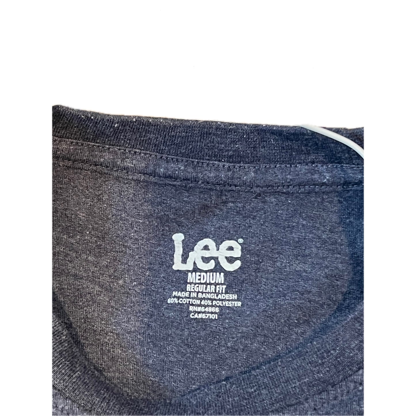 Camisa Lee Regular Fit Manga Larga Hombre Med