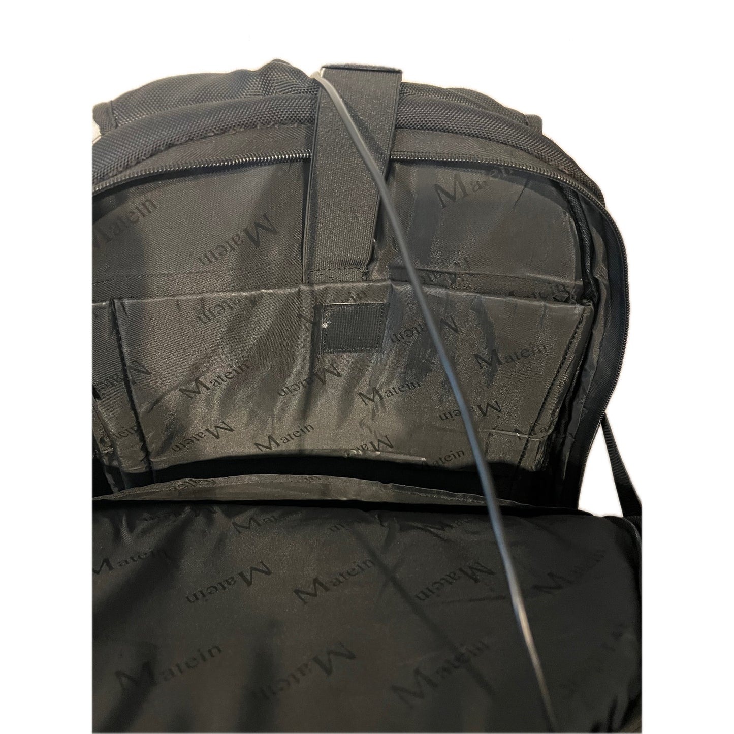 Matein Travelers Black Padded Backpack