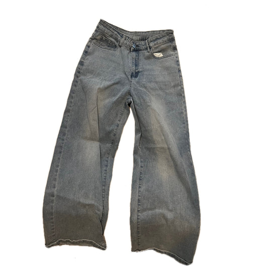 Jeans Anchos Unisex Sin Etiqueta Azul 27x27