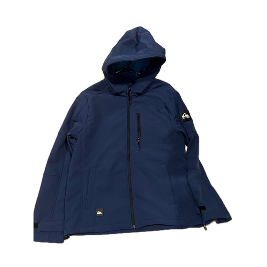Quiksilver Blue Hooded Performance Jacket Mens Med