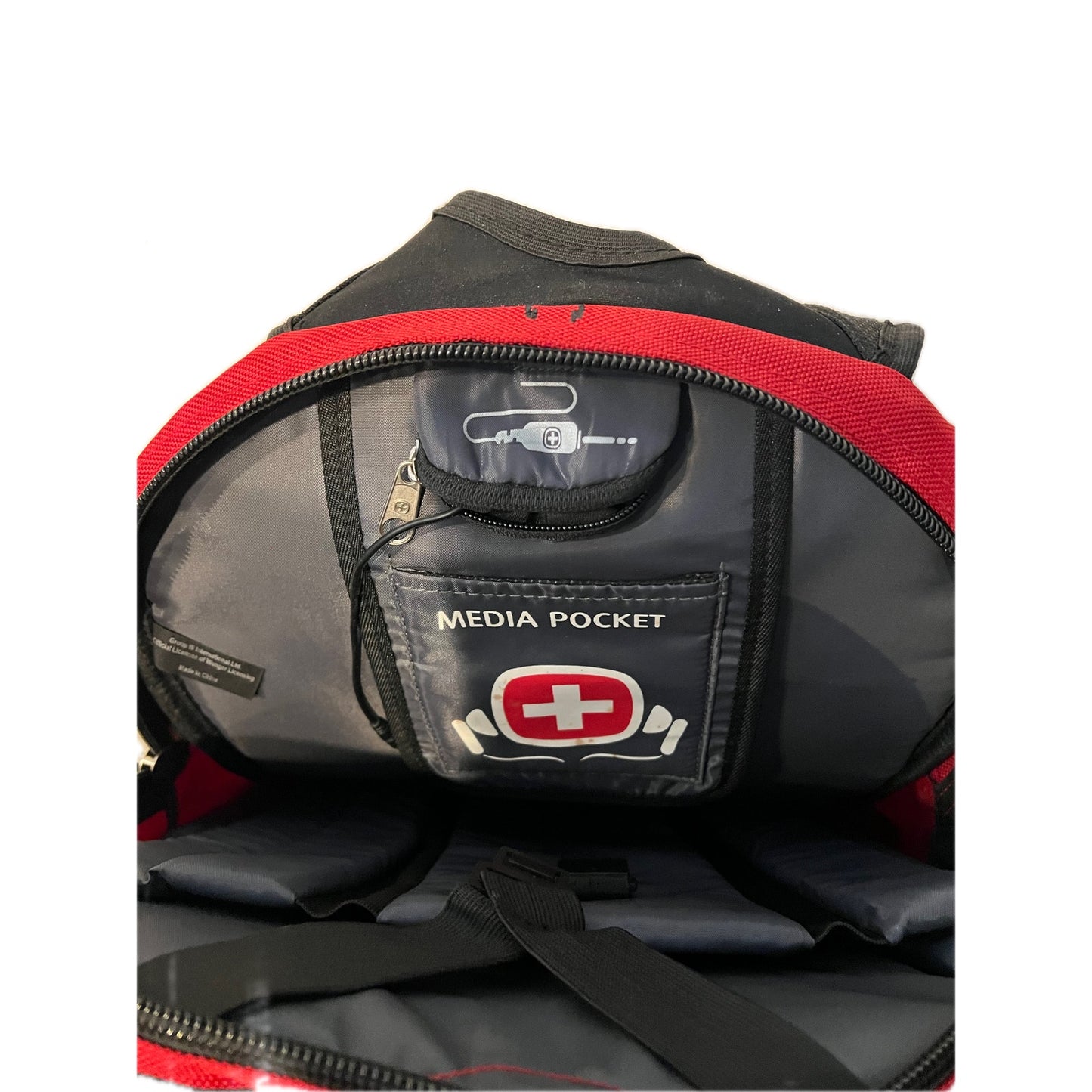 Mochila para portátil Swiss Gear 1900 ScanSmart rojo y negro