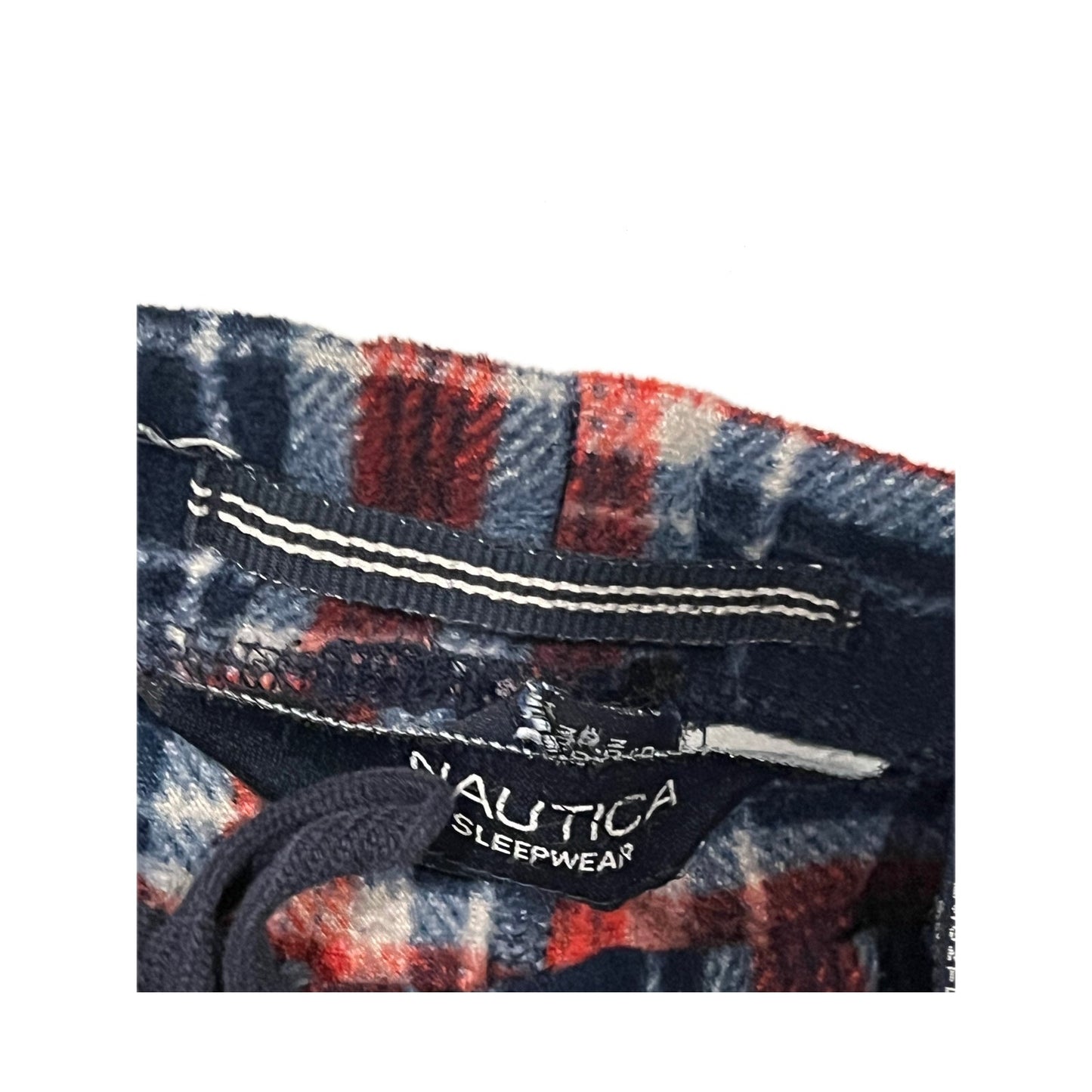 Nautica Red Black Checked Sleepwear Pants Mens XL