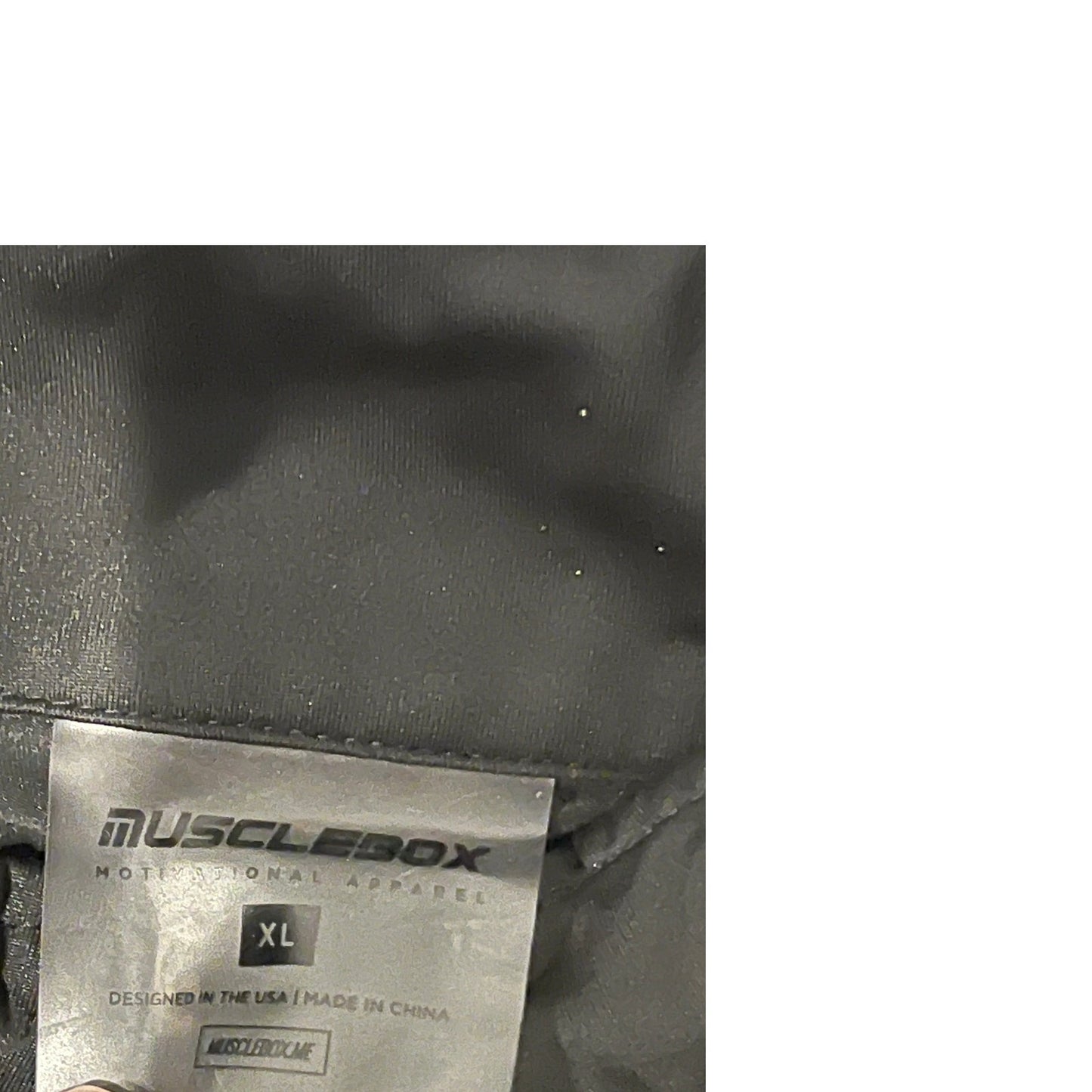 Camisa de manga larga con cremallera corta Musclebox, negra, para hombre, talla XL