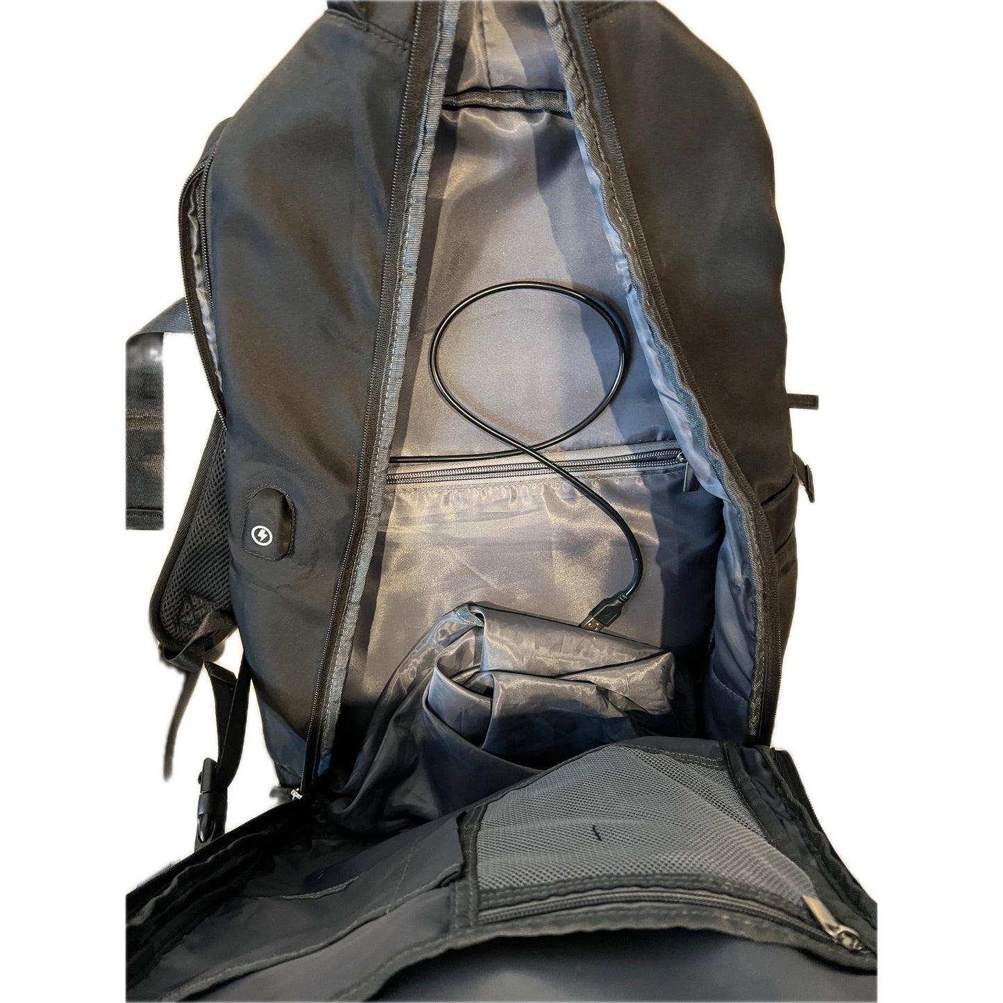 Clamshell with Padded Computer Sleeve Traveler Backpack