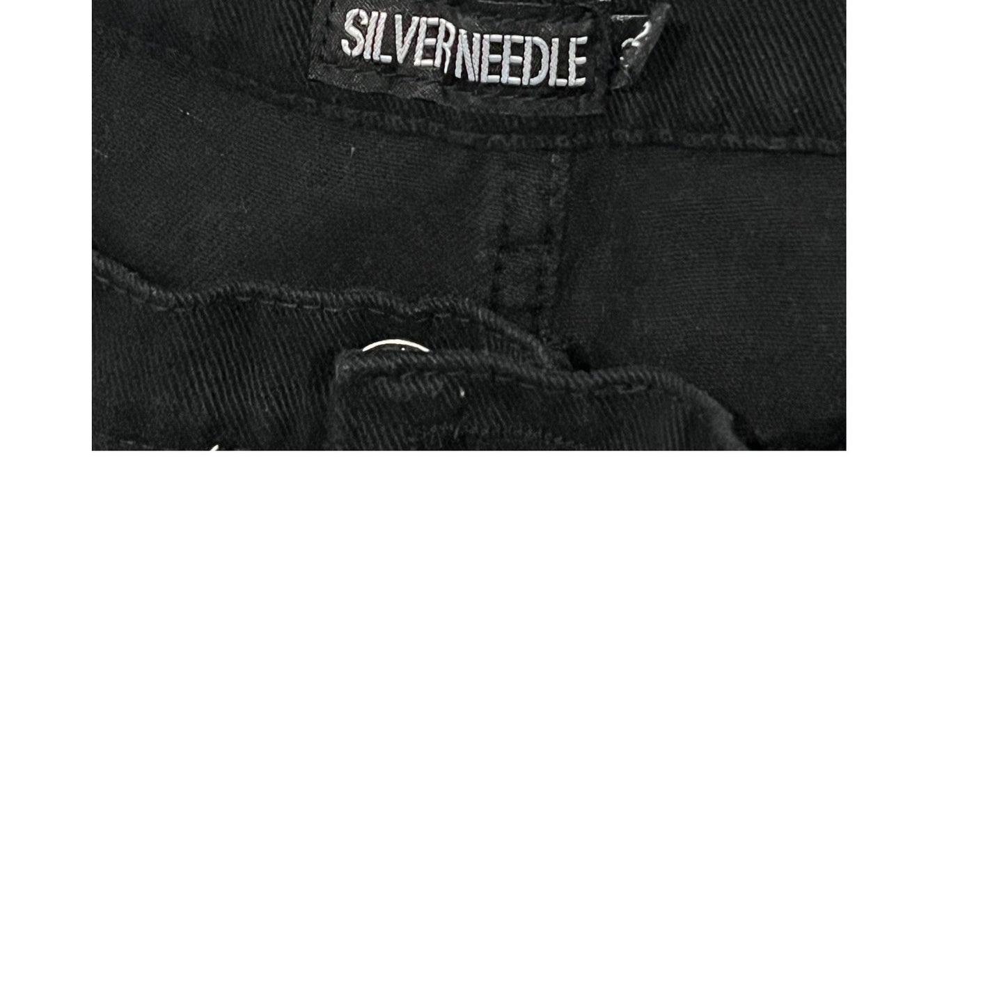 Silver Needle Slim Straight Black Jeans Mens 36x32