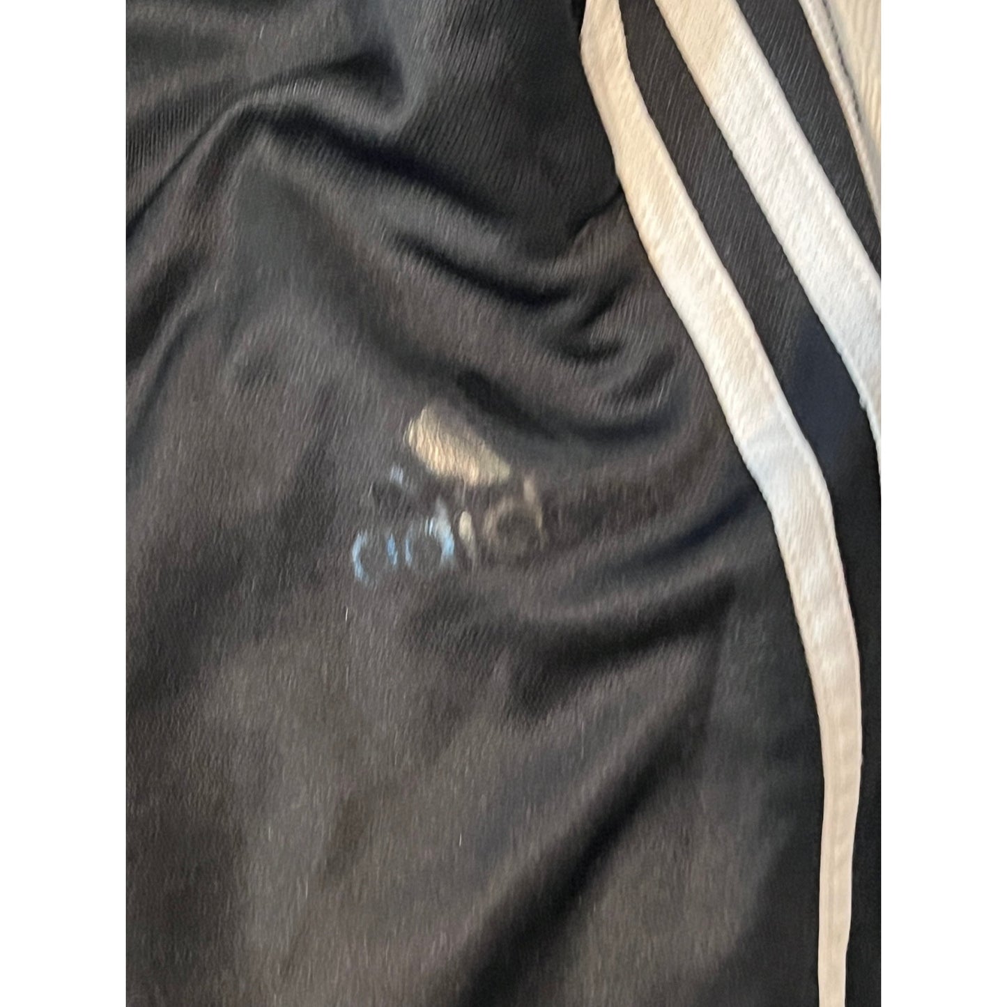 Adidas Three Stripe Black Trackpants Mens M
