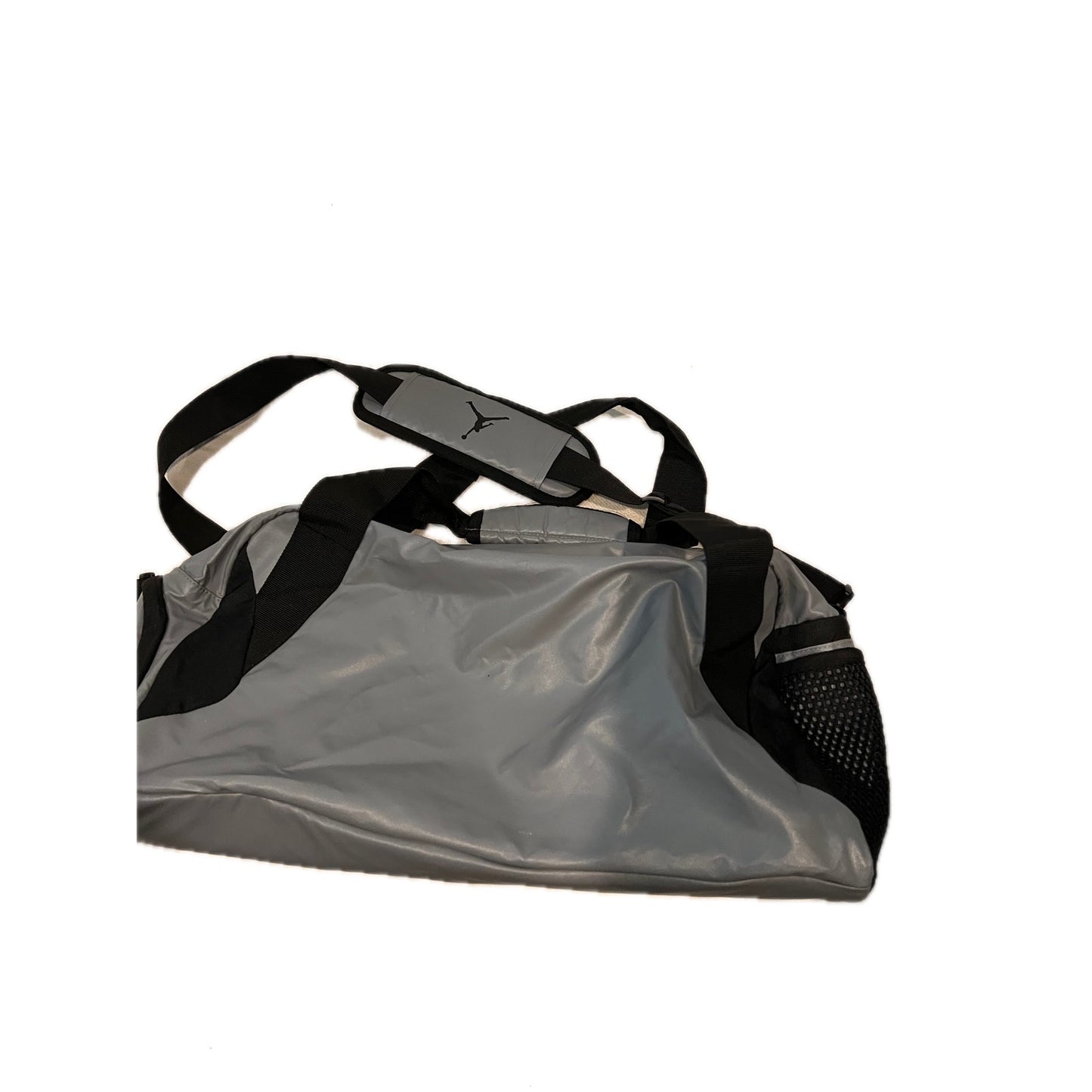 Nike Gray Black Gym Duffel Bag 18x10x10