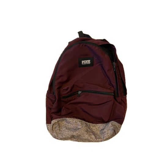 Pink Victoria Secret Burgundy Multi Compartment Backpack