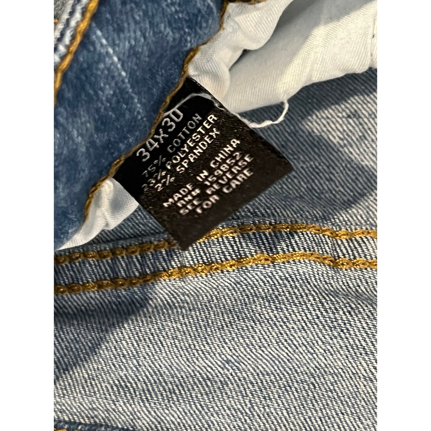 Indigo Wisdom Straight Fit Jeans Mens 34x30