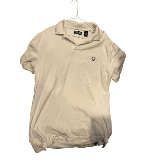 Chaps White Golf/ Polo Shirt, Mens Large
